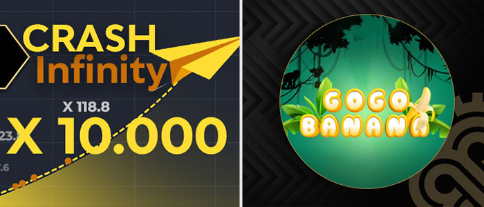 بررسی دو بازی مهارتی جذاب "Crash Infinity" و "گوگو بانانا"